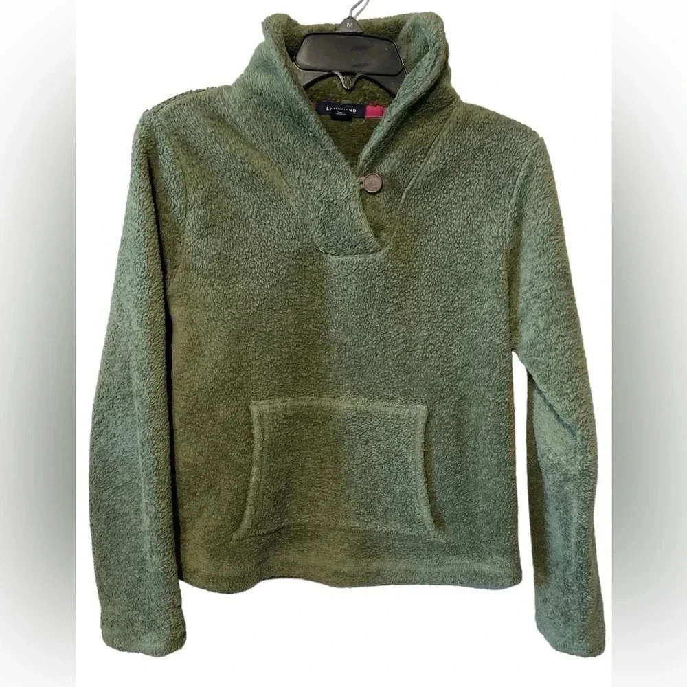 LANDS’ END kids size L (14) Sherpa popover